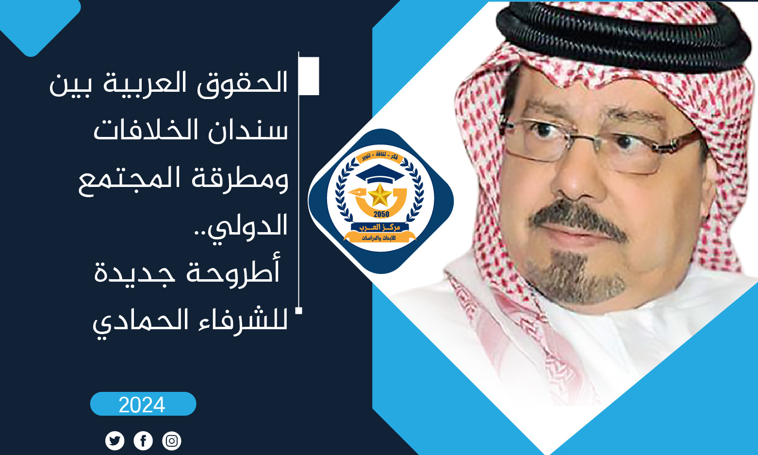 الشرفاء الحمادي: اقتلاع الخوف والريبة ووحدة الشعوب العربية أول طريق عودة الحقوق.. رؤية جديدة